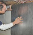 installation steps for crawl space insulation in a crawl space in Knoxboro