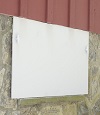 head-on view of one of our doors installed in Fayetteville for crawl spaces
