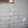 A cracked foundation wall near a window in a Ilion home