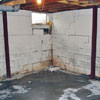 Rusted, corroded i-beams found with a failing foundation in a Canastota home.
