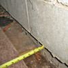 Foundation wall separating from the floor in Whitesboro home