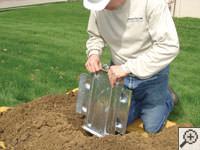 Steel earth anchor assembly installation in Hastings.