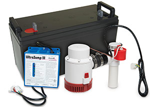 a battery backup sump pump system in Hastings