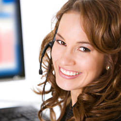 A basement waterproofing customer service specialist in Watertown scheduling an appointment.