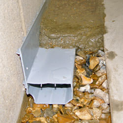 The WaterGuard® basement drain system.