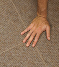 Carpeted Floor Tiles installed in Cortland, New York