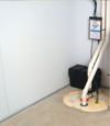 basement wall product and vapor barrier for Rome wet basements